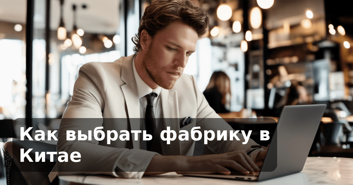 Как выбрать фабрику в Китае