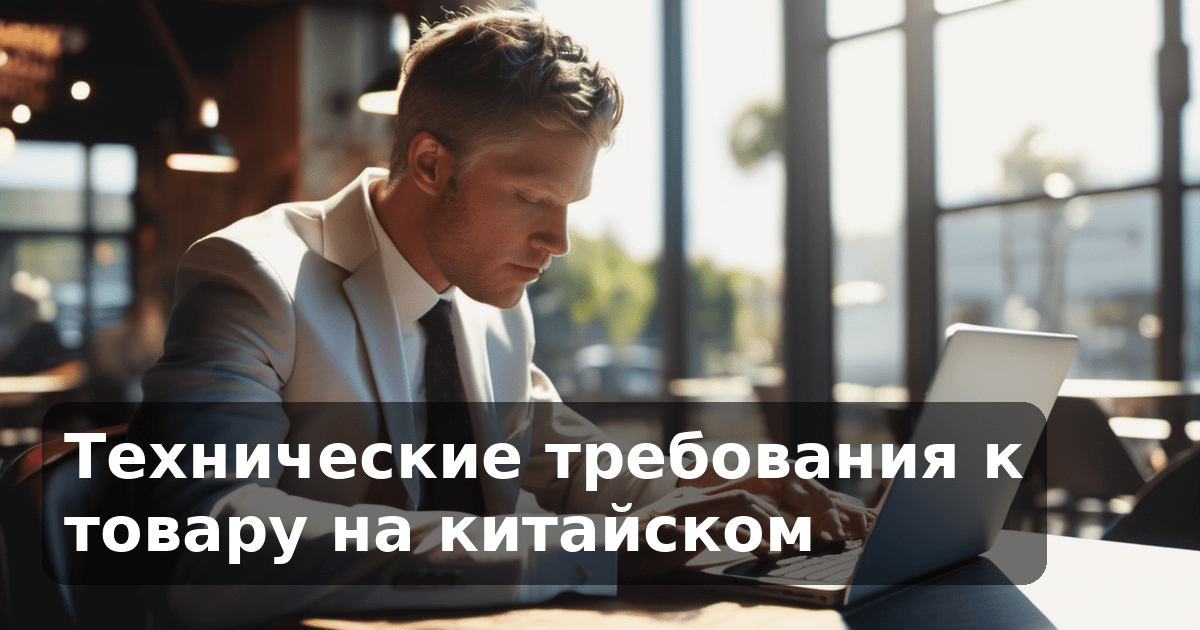Технические требования к товару на китайском
