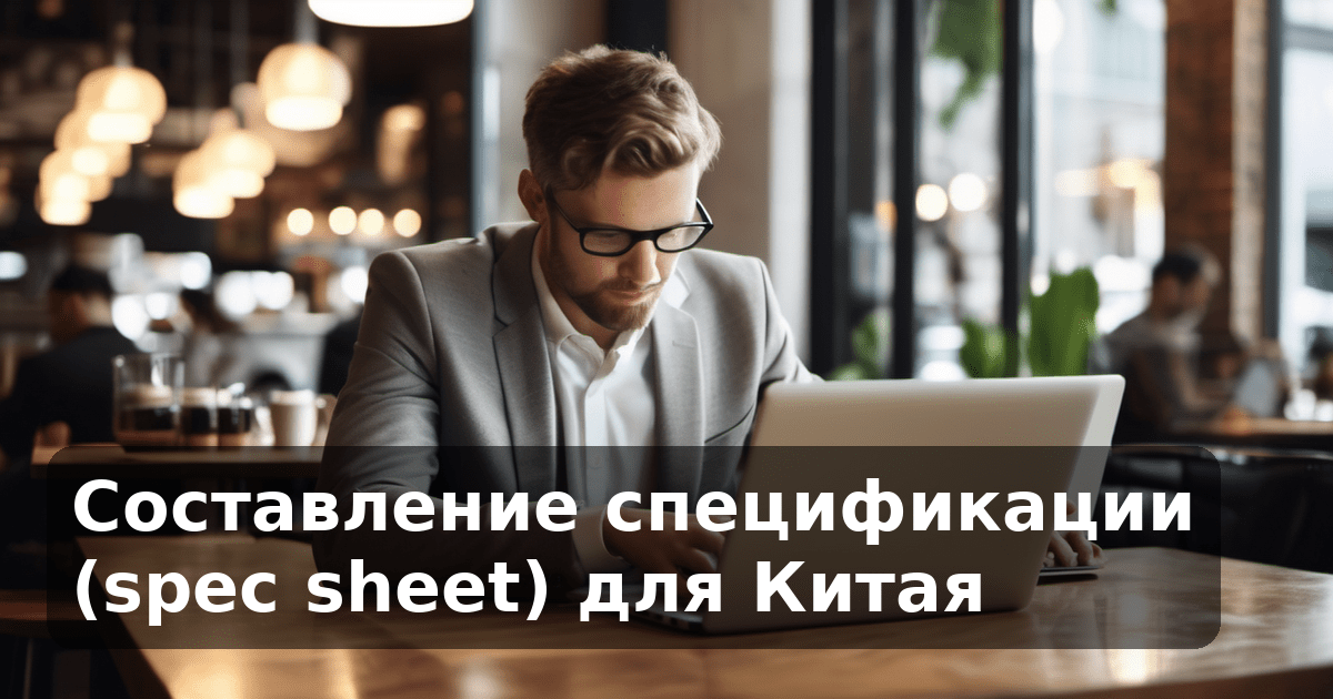 Составление спецификации (spec sheet) для Китая