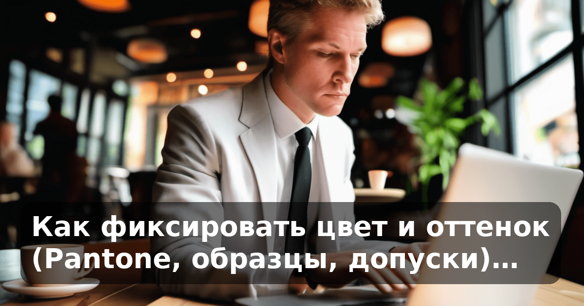 Как фиксировать цвет и оттенок (Pantone, образцы, допуски)…