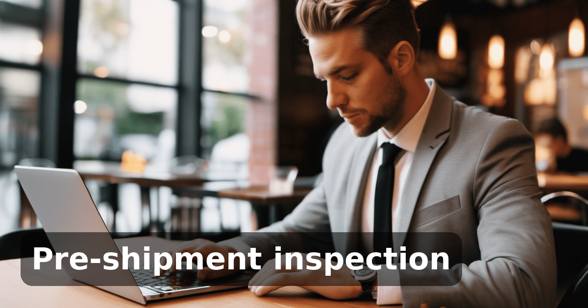 Pre-shipment inspection